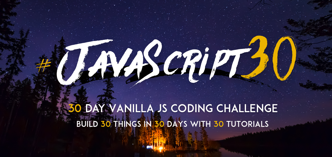 Picture of 30 Days of JavaScript Landing Page